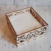 Для дома и интерьера handmade. Livemaster - original item Wooden napkin holder, candy bowl, carved casket. Handmade.