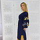Embroidery dress, dark blue dress with embroidery on linen. Dresses. Creative Workshop (taystra). My Livemaster. Фото №4