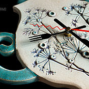 Для дома и интерьера handmade. Livemaster - original item Ceramic clock 