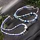 Beads made of natural mother of pearl, pearls, larimar, tanzanite, zircon. Beads2. Iz kamnej. Ярмарка Мастеров.  Фото №4