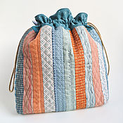 Небольшая сумка satchel из коричневой искусственной замши и х/б холста
