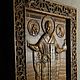 Икона деревянная резная Никола Можайский Чудотворец. Иконы. Суздальский подмастерье (suz-podmasterie). Ярмарка Мастеров.  Фото №5