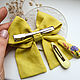 A set of a bow and 2 Hairpins - linen, embroidery 'Wild flowers'. Hairpins. annetka-ann (annetka-ann). My Livemaster. Фото №5