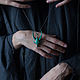 Cyberhorns emerald pendant. Pendant. teoterra. My Livemaster. Фото №4