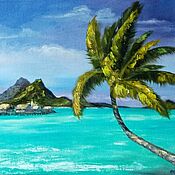 Картины и панно handmade. Livemaster - original item A picture of Tahiti! ocean, seascape, 30*40 cm.. Handmade.