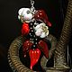 Подвеска лэмпворк ручной работы Горячая штучка. Подвеска. Pearlyfox. Интернет-магазин Ярмарка Мастеров.  Фото №2