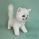 Белый котенок. Реалистичная подвижная игрушка. Мягкие игрушки. Morya Toys. магазин Марины Еретновой. Интернет-магазин Ярмарка Мастеров.  Фото №2