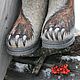 Valenki, chuni, Slippers 'Claws', to order, for an Amateur. Felt boots. валенки Vladimirova Oksana. Online shopping on My Livemaster.  Фото №2