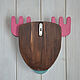 Order Decorative hanger in the children's Elk with colored horns. Woodanddecor. Livemaster. . Furniture for a nursery Фото №3
