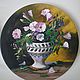 Plates decorative: Decorative plate. spring bouquet, Decorative plates, Moscow,  Фото №1