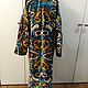 Silk velvet caftan made of ikat. Uzbek chapan. boho coat. Coats. businka34. My Livemaster. Фото №5