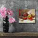 Painting peaches and grapes still life photorealism on canvas. Pictures. Yulia Berseneva ColoredCatsArt. My Livemaster. Фото №5