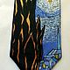 Tie-van Gogh - Starry night. Tie  Van Gogh Starry Night. Ties. Exclusive hand painted. My Livemaster. Фото №4