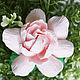 Gardenia. Barrette, brooch made from polymer clay with a flower, Hairpins, Moscow,  Фото №1