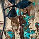 Order Turquoise Flower painting! oil, 50*40 cm. Arthelenkey (earthelenkey). Livemaster. . Pictures Фото №3