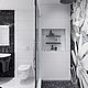 Мозаика в ванную комнату "Цветы в черно-белой гамме". Панно. Студия художественной мозаики. Ярмарка Мастеров.  Фото №6