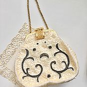Винтаж handmade. Livemaster - original item Vintage theater handbag bag.reticule of the Czech SSR USSR wedding. Handmade.