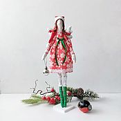 Кукла из ткани  Шеф-Повар девушка  в форме с пастой