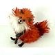 Fox. Author's toy made of wool on a frame. Felted Toy. benandlu. Online shopping on My Livemaster.  Фото №2