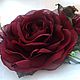 FABRIC FLOWERS. Brooch ' Burgundy roses'. Brooches. cbzybt. Online shopping on My Livemaster.  Фото №2