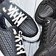 Sneakers made of genuine leather, with imitation weaving, black color!. Training shoes. SHOES&BAGS. My Livemaster. Фото №6
