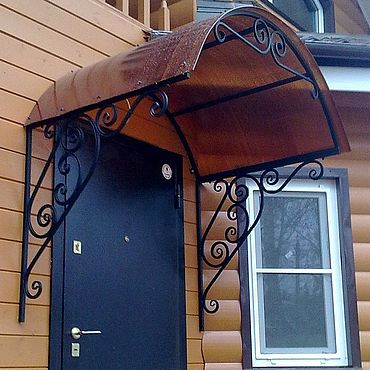 Дача и сад ручной работы. Ярмарка Мастеров - ручная работа Козырек над входом крыльцом. Handmade.