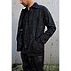 Жакет мужской из конопляной ткани Hemp French Work Jacket Garment Dyed. Верхняя одежда мужская. VÄN Studio. Ярмарка Мастеров.  Фото №6