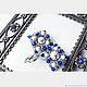 Серьги "Льдинки". Серьги классические. Tori Jewelery. Ярмарка Мастеров.  Фото №6