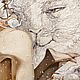 Картина маслом с котом, девушка, ню.Предчувствие или сны Вещего Олега, Картины, Астрахань,  Фото №1