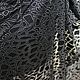 Заказать Ткань трикотаж принт/сетка черная, серебро. Текстиль. Ярмарка Мастеров. . Ткани Фото №3