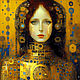 Painting Robot Girl. Alien. Fantasy art portrait of a girl, Pictures, St. Petersburg,  Фото №1