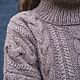 Свитер вязаный, узор "косы". Свитеры. Knitting by Natali. Ярмарка Мастеров.  Фото №5