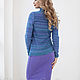 Traje degradado azul'. Suits. Designer clothing Olesya Masyutina. My Livemaster. Фото №5