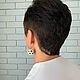 Order Soccer Ball Earrings. DIASHA хорошая необычная бижутерия Калининград | подарок женщине. Livemaster. . Earrings Фото №3