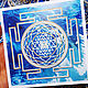 Tarjetas de felicitación Flor de la vida y Sri Yantra. Cards. real-mandala. Ярмарка Мастеров.  Фото №5