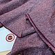 Бордовая плательная шерсть, костюмная, меланж. Итальянские ткани, Ткани, Ульяновск,  Фото №1