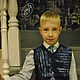 The schoolboy vest BLUE for boy, Vests, Syktyvkar,  Фото №1