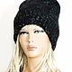 Заказать Шапка "MELODY" №1  (шапка бини, шапка женск). Ирина(shvilinka.knit). Ярмарка Мастеров. . Шапки Фото №3