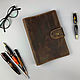 A5 diary made of genuine leather