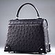 Women's bag made of genuine ostrich leather IMS0607B. Classic Bag. CrocShop. Online shopping on My Livemaster.  Фото №2