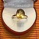 Серебряное кольцо с крупным природным цитрином. Кольца. OLVIKSOL JEWELRY STORE. Ярмарка Мастеров.  Фото №4