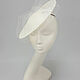 Wedding hat 'Catherine' from sinamei. Color milk. Hats1. Exclusive HATS. LANA ANISIMOVA.. My Livemaster. Фото №4