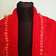Order Red knitted Vest ' Carmen lace'. vyazanaya6tu4ka. Livemaster. . Vests Фото №3