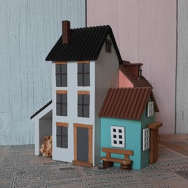 Для дома и интерьера ручной работы. Ярмарка Мастеров - ручная работа Домики: Интерьерные домики ручной работы из дерева.. Handmade.