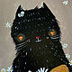 'Loves! ' acrylic painting (cats, love, flowers). Pictures. Nadezda Perova. My Livemaster. Фото №5