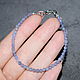 Bracelet made of beads natural stone tanzanite with a cut. Bead bracelet. naturalkavni. My Livemaster. Фото №6