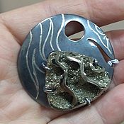 Фаланговое кольцо: моховой агат серебро