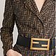 Заказать Потрясающий жаккард с монограммой бренда Fendi. Ткани из Италии (BrandTkani). Ярмарка Мастеров. . Ткани Фото №3