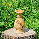 Vase of natural wood of the Siberian Cedar, dried flowers for V2, Decanters, Novokuznetsk,  Фото №1