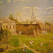 Картины и панно handmade. Livemaster - original item Moscow courtyard. In. Polenov. copy. oil on canvas. custom. Handmade.